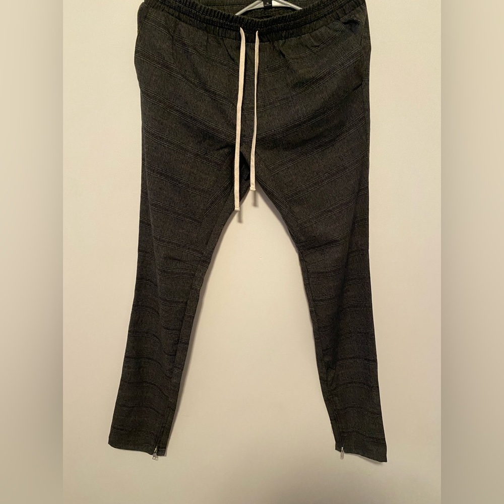 Grey Plaid PacSun Dress Joggers
